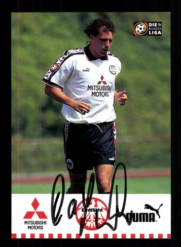 Carte Autographe Ralf Falkenmayer – Eintracht Francfort 1985-86 – Original – TOP
