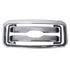 For 2011-2016 Ford F250 F350 Super Duty Chrome Grille Grill Full Overlay Cover