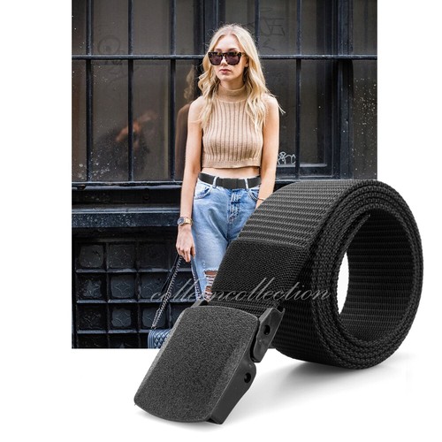 Outdoor Nylon Belt Women Men's Sport Military Tactical Waistband Canvas Web Belt - Picture 3 of 12