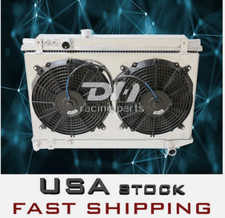 3 Rows Radiator&Shroud&Fan FITS 1986-1992 Toyota Supra MZ20 MK3 Turbo 3.0L L6 MT