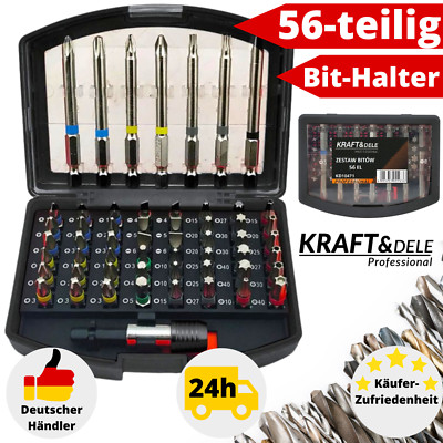 Bitsatz Bit Set Torx Hex Bitset Bithalter Profi Bit-Box Schraubendreher 56-tlg.