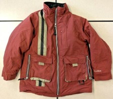 Kids LL Bean Med 10-12 Red Ski Jacket