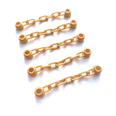 x LEGO 5-Link Chain Gold Part 92338 Toy Chains Bundle Lot  UK