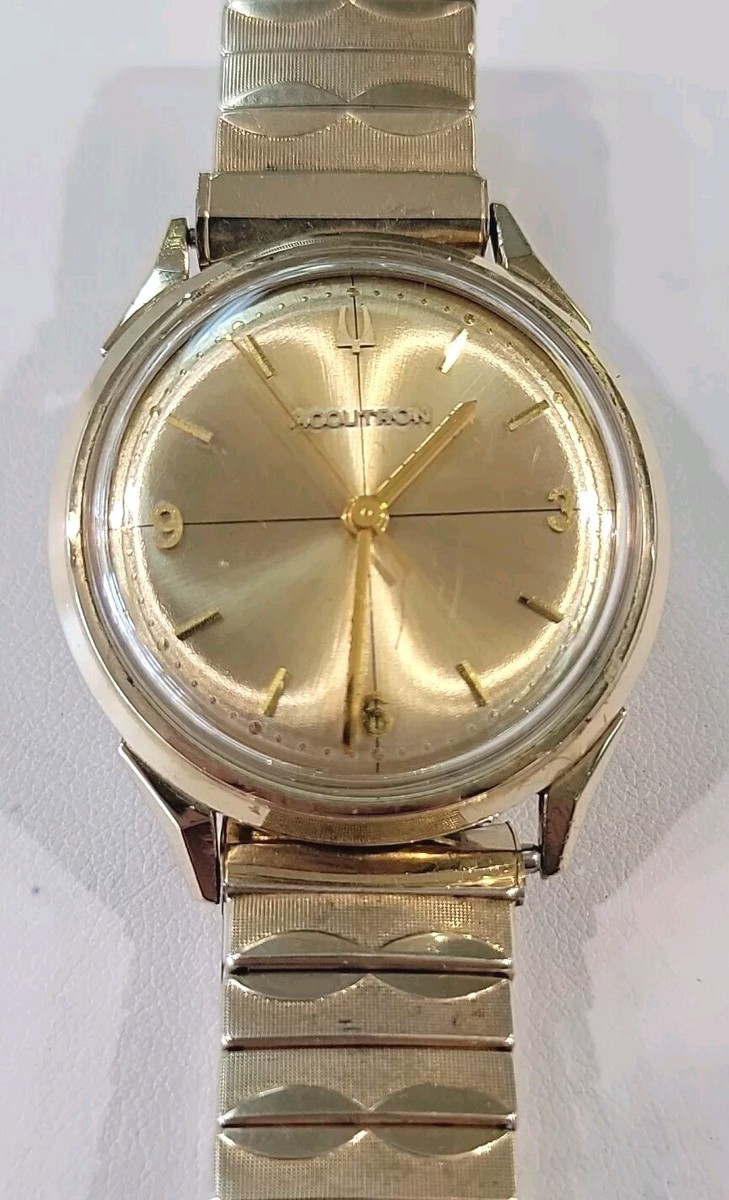 ブローバ BULOVA ACCUTRON M6(1966年製 ) Bulova Accutron M6 1966 10k GF Gold Filled Case Wrist Watch