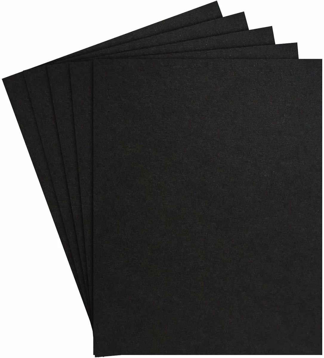 8.5 x 11 Black Card Stock Paper - 100lb Heavyweight Cover - 25 Sheets Per  Pack