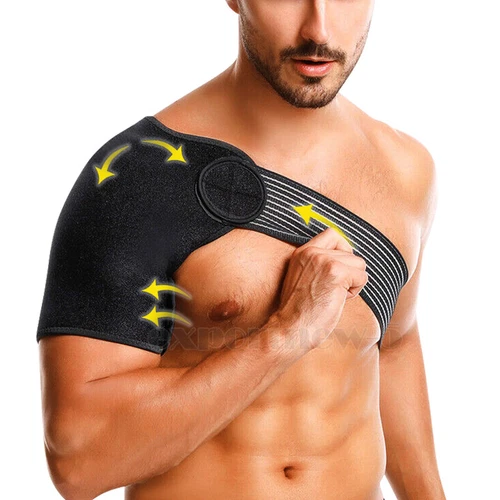 Schulterbandage Kompressionsbandage für gerissene Rotatorenmanschette Gürtel Schmerzlinderung Unterstützung - Bild 13 von 29