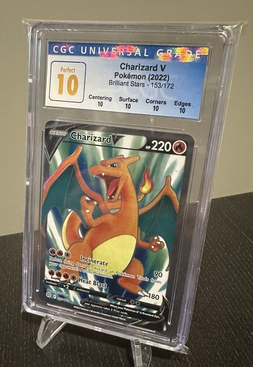 Pokémon TCG Charizard V Brilliant Stars 153/172 💎CGC Pokémon TCG Charizard V Brilliant Stars 153/172 💎CGC