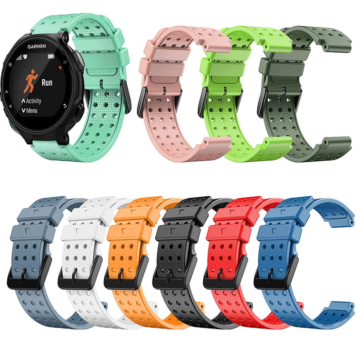 For Garmin Approach S20 Watch Silicone Watch Band Wristwatch Strap