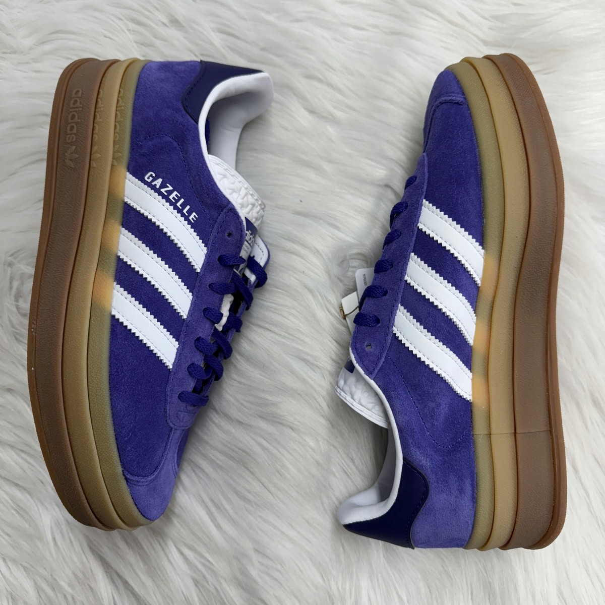 ■adidas■ Gazelle Bold W Purple White IE0419 Adidas Gazelle Bold Purple Womens IE0419 NEW Multi Sz | eBay