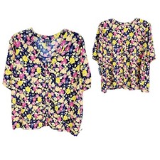 ModCloth Women's Blouse Wildflower Wanderlust Floral Multi-color Size 4X NWT