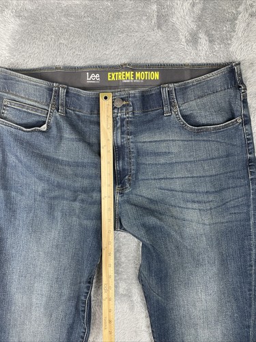 Lee Performance Series Jeans Mens 42x32* Extreme Motion Straight Fit Tapered Leg - Picture 5 of 11