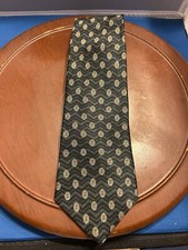 Men’s Green 100% Silk Tie Polka Dot Necktie Made In USA