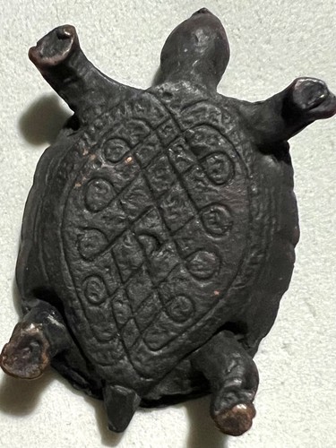 PHRAYA TAORUEAN/KING TORTOISE PHRA LP LIEW RARE OLD THAI BUDDHA AMULET MAGIC#66 - Picture 4 of 4