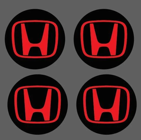 Wheel Overlay for Honda 69mm Hub Cap Decal Sticker Vinyl Race Free shipping JDM - Image 3 of 4