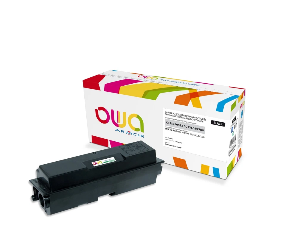 ARMOR K15550OW TONER LASER REMANUFACTURÉ NOIR COMPATIBLE C13S050582 EPSON© - Photo 1/1