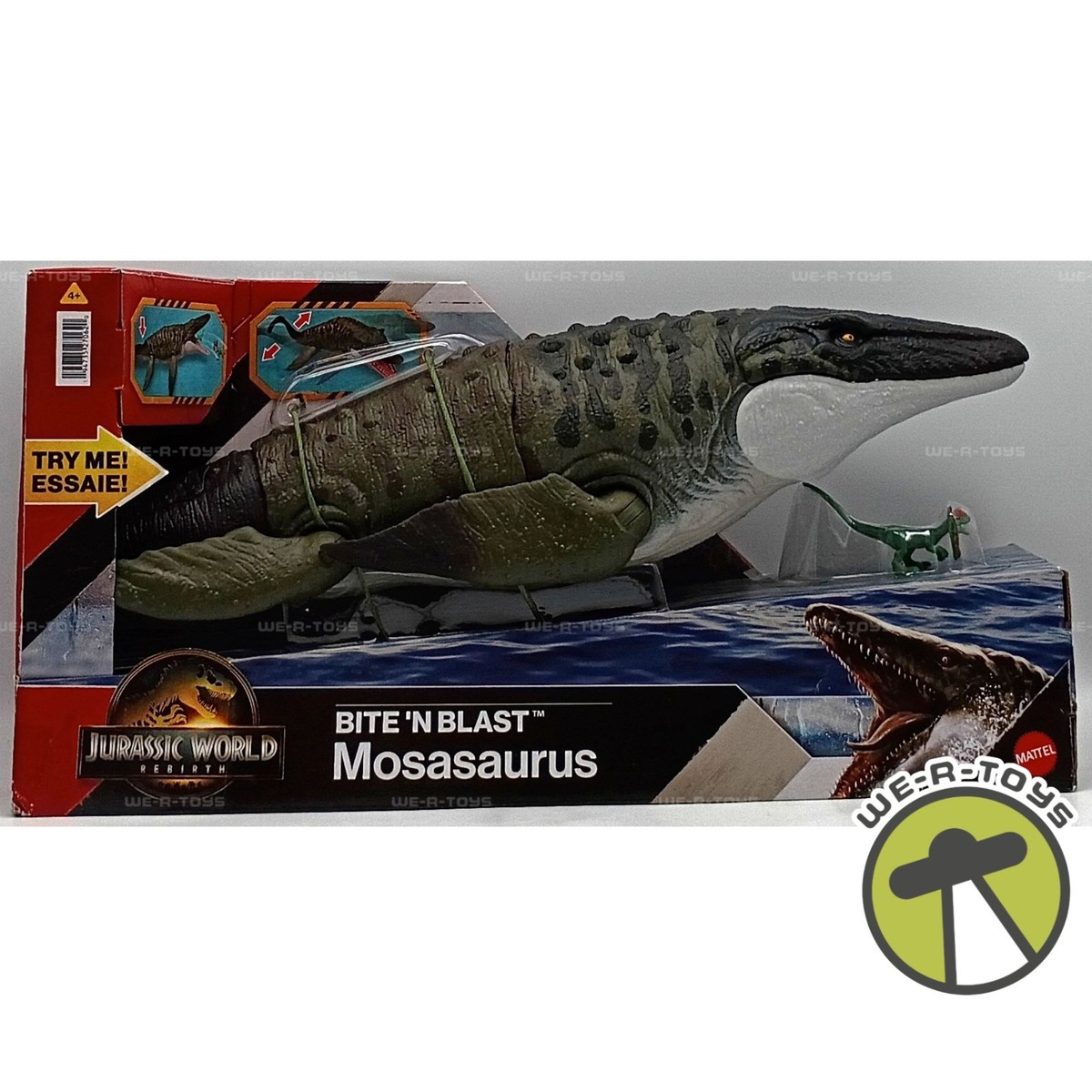 Jurassic World Rebirth Bite N Blast Mosasaurus Action Figure 2024