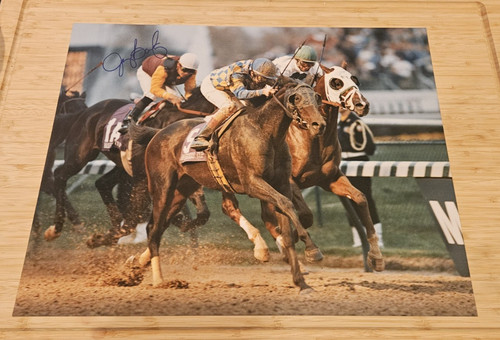 16x20 Photo Print, Concern, 1994 Breeders' Cup Classic, Signed by Jerry Bailey