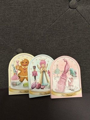 LIMITED EDITION Too Faced let it snow globe eyeshadow palette trio WITHOUT BOX