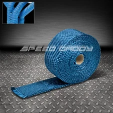 T1 RACING EXHAUST HEADER TURBO MANIFOLD PIPING HEAT WRAP 2"X 1/16 X 295" BLUE