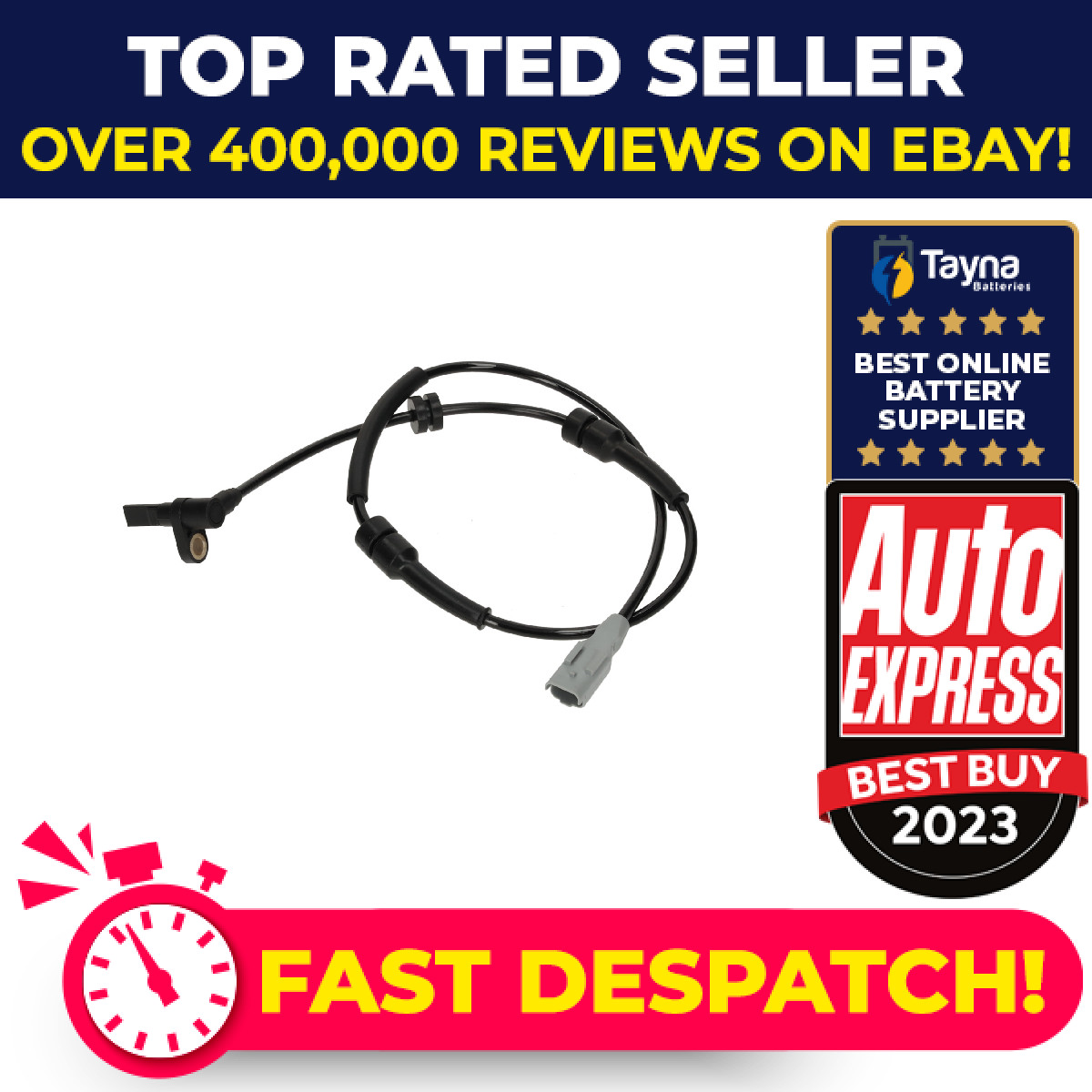 ABS Sensor fits PEUGEOT 807 2.2 Front Left 2002 on Wheel Speed 14888410 454594