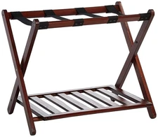 Luggage Rack, Walnut, Solid Wood