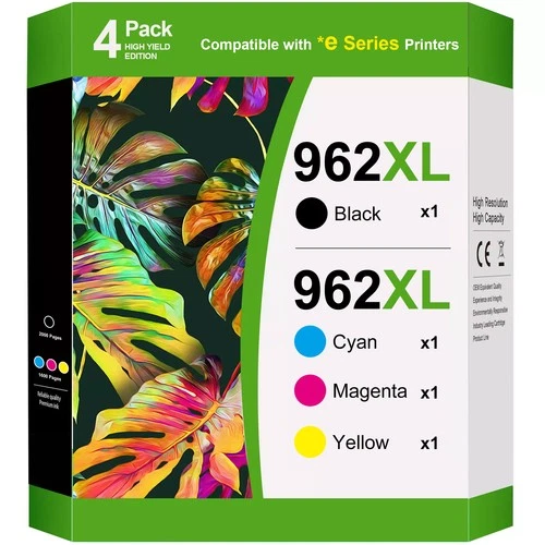 4PK 962XL Ink Cartridge for HP OfficeJet Pro 9010e 9015e 9016e 9018e 9020e 9025e