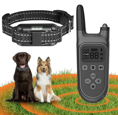 Hund Ausbildung Erziehungshalsband Fernbedienung Training Ton Vibration Schock-- - Bild 4 von 21