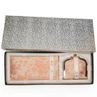 VTG Japanese Wallet & Coin Purse Kyoto Pink Floral Nishijin-Ori Set Original Box