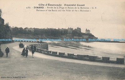 R009345 Smaragdküste Dinard Eingang des Sandes und der Punkt der Malouine