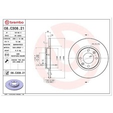 2x Bremsscheibe hinten für Peugeot 2008 2 UD 208 UB | 26239141