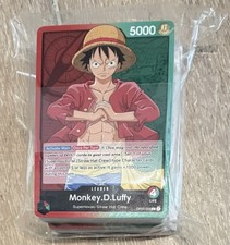 One Piece Demo Deck Luffy Pre- Errata 2 decks and 2 promo Packs SEALED