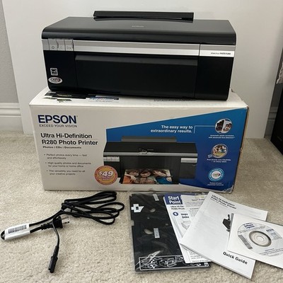 Epson Ultra Hi Definition R280 Color Inkjet Photo Printer WORKS See Condition