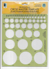 Professional Circle Master Template 1/16"-2 1/4" NEW