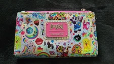 Lisa Frank Loungefly Wallet 90s Y2K Iridescent Holographic Prism Glitter Sticker