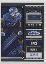 2018 Panini Contenders Draft Picks Season Bowl Ticket 74/99 Khalil Mack #59 1q2