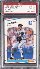 1988 FLEER UPDATE GLOSSY #U-74 JOHN SMOLTZ PSA 10