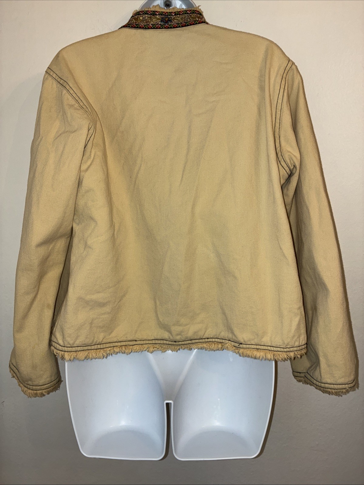 Embroidered Statement Jacket Women’s Large Indie … - image 8