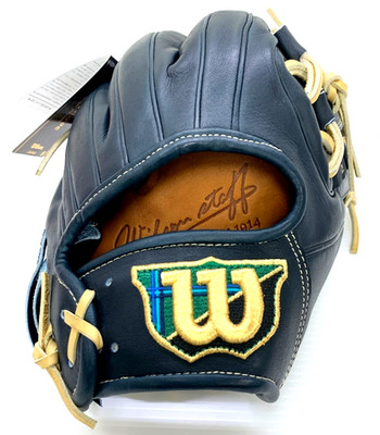 Wilson Staff DUAL TEDDY BEAR LOGO Pro Stock Infield Baseball Glove RHT LH JAPAN