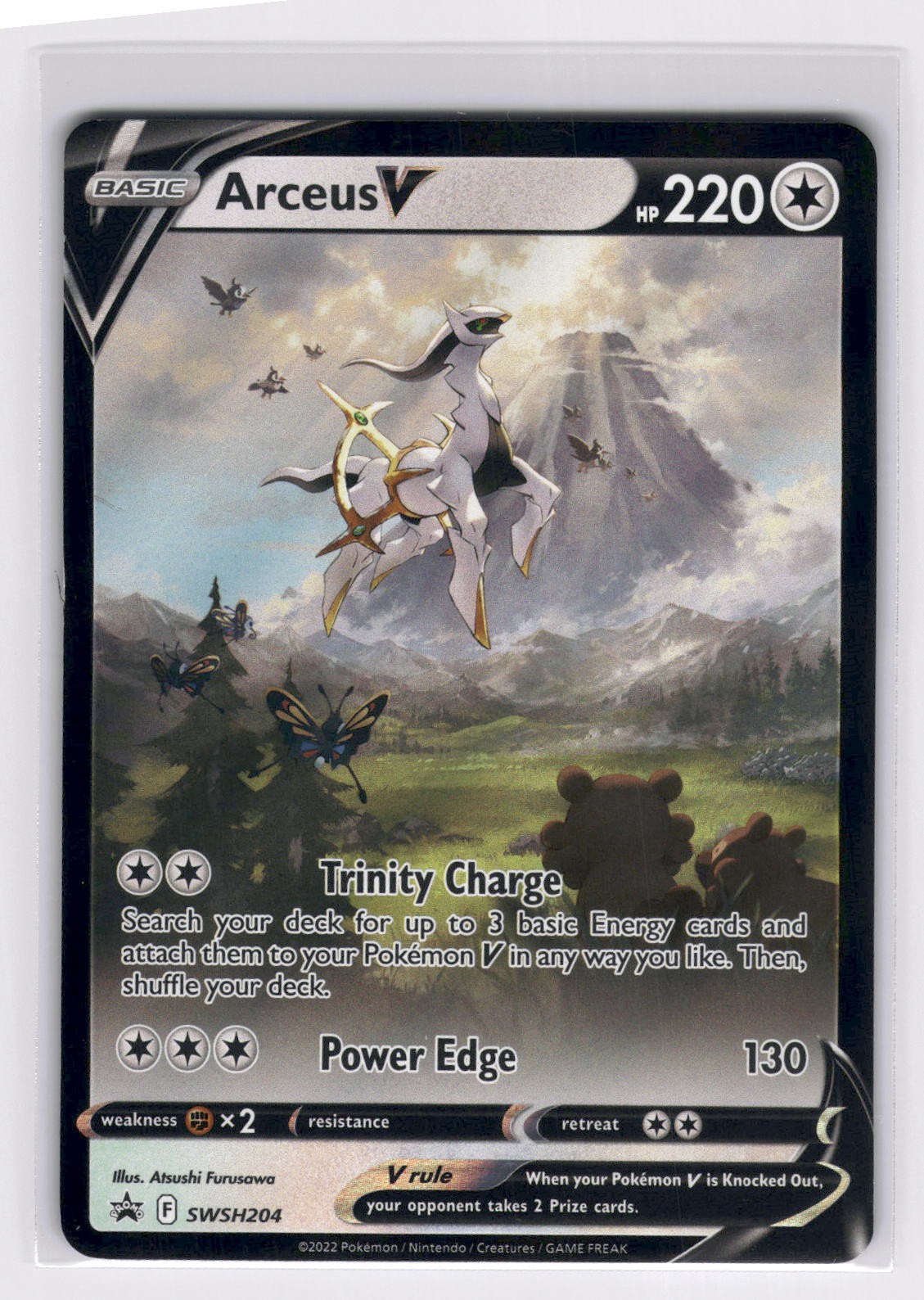 Arceus V SWSH204 - Holo P Sword & Shield Promo Pokemon NM