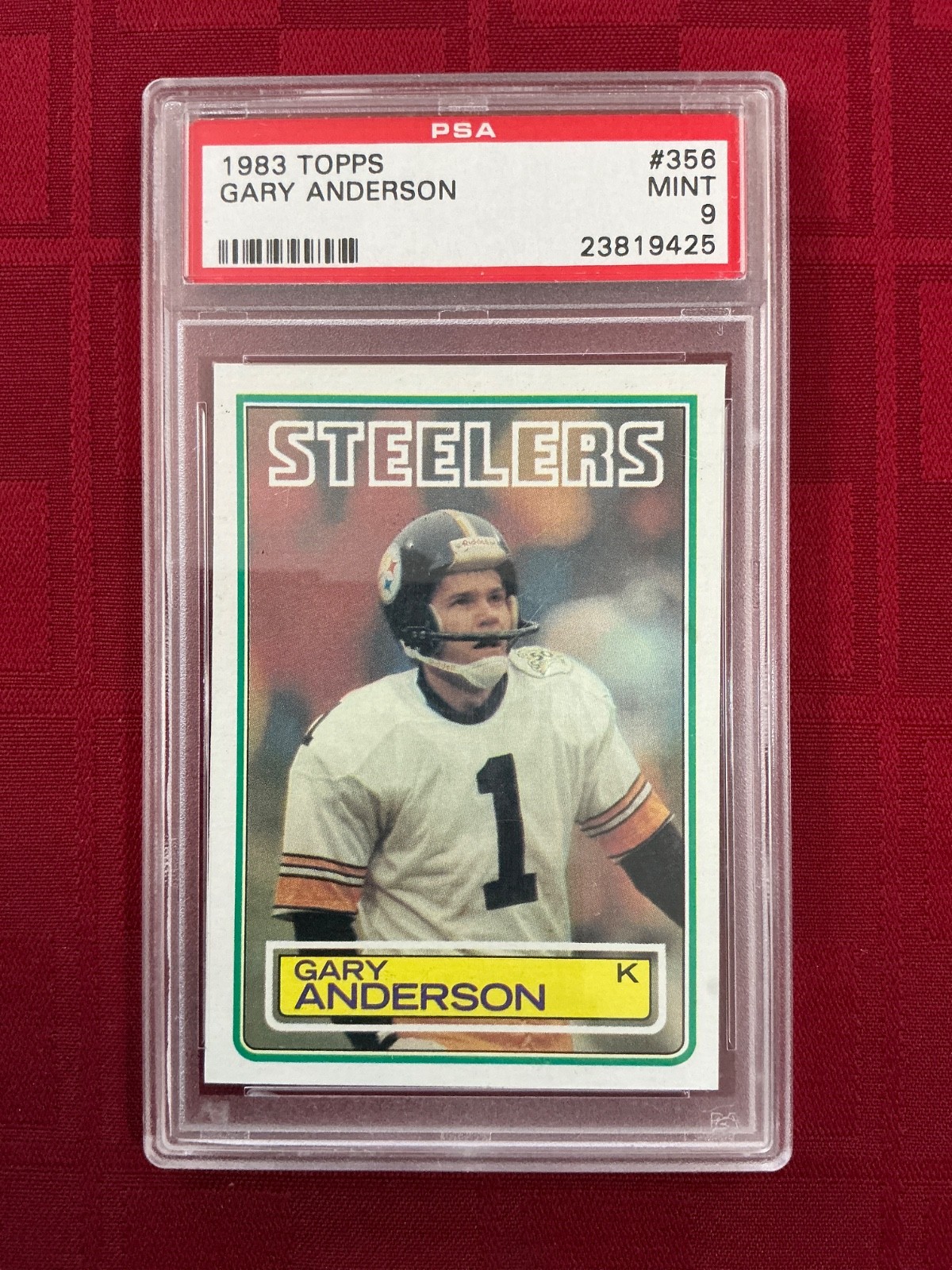 1983 Topps - Gary Anderson #356 (RC) Graded PSA 9