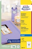 Avery Zweckform Inkjet/Glossy Etiketten, 63,5 X 46,6 Mm