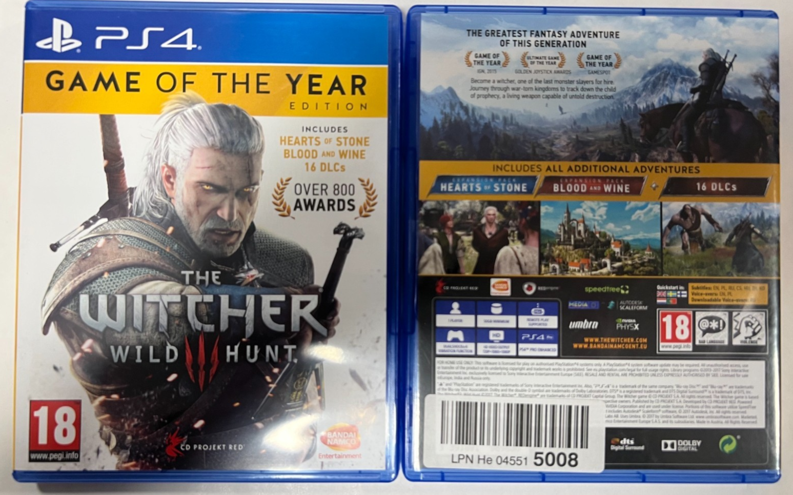 The Witcher 3 Wild Hunt GOTY Edition PS4 USED