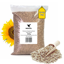 Sunflower Hearts wild Bird Seeds Food. 20kg Premium Quality Bakers Grade 2.05 per kilo