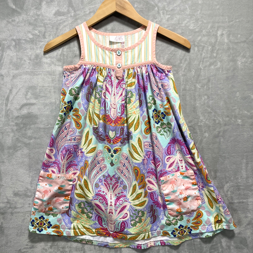 Matilda Jane 435 Girls Size 8 Dress Adventure Begins Treasure Hunt Paisley - Picture 2 of 8