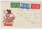 1/8/1957 UK GB FDC - Scout Jubilee Jamboree - Happy Scout - Sutton Coldfield #2