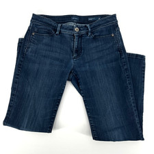 J Jill Denim Authentic Fit Slim Ankle Jeans Dark Wash Women's Size 4