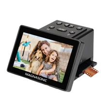 All-in-One 25MP Film Scanner with Large 5" Display & HDMI, Converts 35mm/126/...