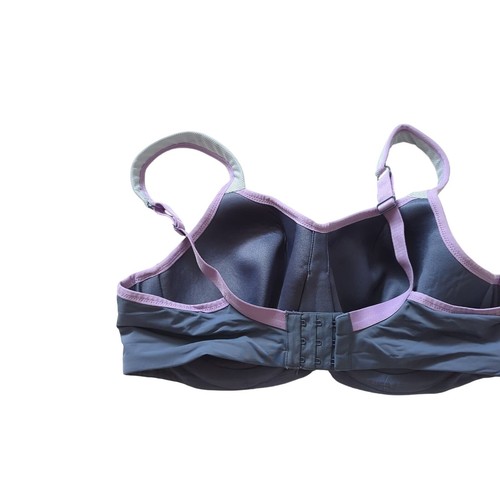 Panache Sports Bra Womens 38D Gray Underwire Running Athletic Stretch Workout - Picture 4 of 6