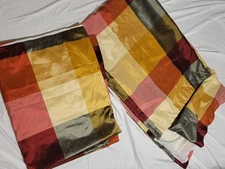 Pier 1 Imports Stockton Lined Window Panels 54 X 84  Rod Pocket Hidden Tab 2pc 