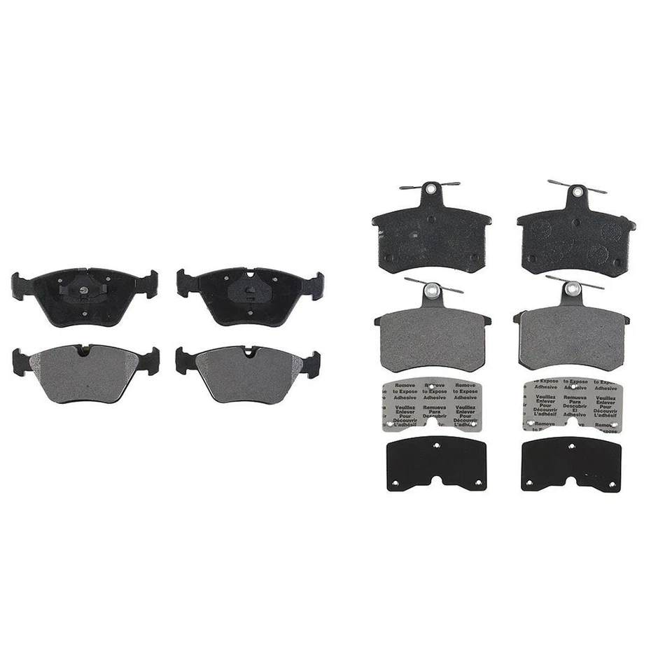 Pastillas de freno metálicas Element3 delanteras y traseras para Audi 200 1989-1991 - Raybestos Foto 4 de 4